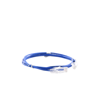 Cable de Parcheo Slim UTP Cat6 - 1.5 m Azul Diámetro Reducido (28 AWG)