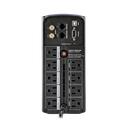 UPS de 1000 VA/600 W, Topología Línea Interactiva, Entrada 120 Vca NEMA 5-15P, Tipo Mini Torre, Con 9 Tomas NEMA 5-15R