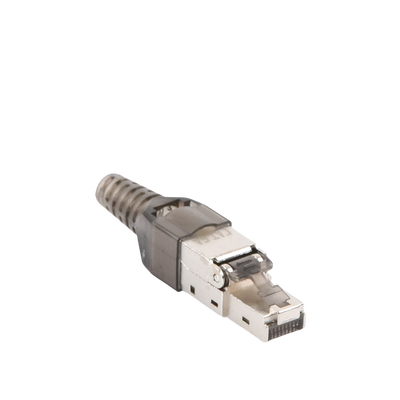 Plug RJ45 Blindado Categoría 6A - Sin Herramienta, para Terminación en Campo