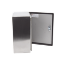 Gabinete de Acero Inoxidable IP66 Uso en Intemperie (300 x 400 x 200 mm) con Placa Interna Galvanizada.