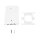 Punto de acceso Omada doble banda 802.11ac, PoE 802.3af/at, MU-MIMO, MIMO 2x2 diseño placa de pared con tres puertos adicionales, soporta hasta 100 clientes.