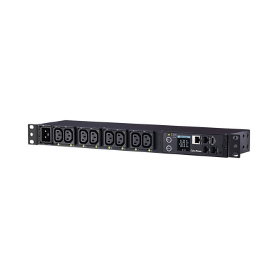 PDU Switchable y Monitoreable por Toma, para Distribución de Energía, Entrada 200-240 Vca NEMA L6-20P, Con 8 Salidas C13, Horizontal 19in, 2UR