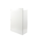 Gabinete de Acero IP66 Uso en Intemperie (800 x 1200 x 400 mm) con Placa Trasera Interior Metálica y Compuerta Inferior Atornillable (Incluye Chapa y Llave).