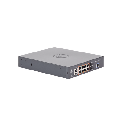 Switch cnMatrix EX2010-P capa 3 de 10 puertos(8 PoE Gigabit 802.3af/at, 2 SFP, 1 consola, 1 MNGMT, 1 USB)  administración desde la Nube (MX-EX2010PXA-U)