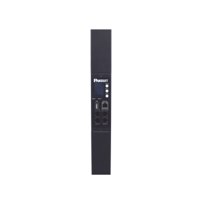 PDU Monitoreable (MI) para Distribución de Energía, Enchufe de Entrada NEMA L6-20P, Con 20 Salidas C13 y 4 C19, de Instalación Vertical, 120 o 220 Vca, 20 Amp