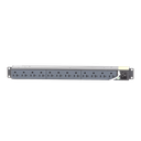 PDU Básico para Distribución de Energía, Enchufe de Entrada NEMA 5-15P, Con 12 Contactos NEMA 5-20R, Instalación Horizontal de 19in, 1UR, 15 Amp, 120 Vca