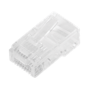 Bote con 100 Plugs Pass Through RJ45 Cat5e sin Blindaje, Chapado de Oro a 30 Micras para Durabilidad Extrema
