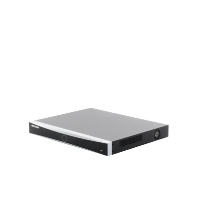 NVR 12 Megapixel (4K) / 32 canales IP / AcuSense (Evita Falsas Alarmas) / Reconocimiento Facial / 2 Bahías de Disco Duro / HDMI en 4K / Sin Puertos PoE+