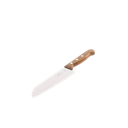 Cuchillo Santoku Wood de 17 cm, Filo con Corte Recto, Estilo Japonés