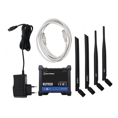 Router LTE dual SIM, 4 puertos Ethernet, conectorizado, Bandas B1, B2, B3, B4, B5, B7, B8, B28