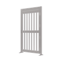 Puerta de Alta Seguridad de Cuerpo Completo Acabado en Acero Inoxidable