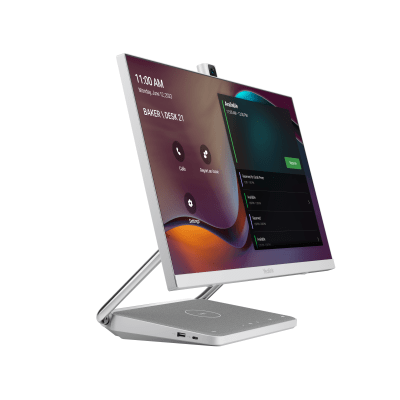 Sistema de Videoconferencia Todo en Uno DeskVision A24 de Yealink con cámara 4K y pantalla táctil de 24”