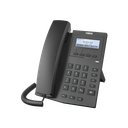 Teléfono IP empresarial para 2 lineas SIP con pantalla LCD 128 x 48 Px y conferencia de 3 vías, PoE