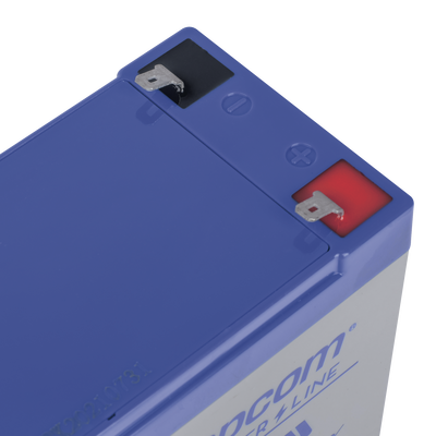 Batería 12 Vcc / 9 Ah / UL / Tecnología AGM-VRLA / Para uso en equipo electrónico Alarmas de intrusión / Incendio/ Control de acceso / Video Vigilancia / Terminales F1 / Cargador recomendado CHR-80.