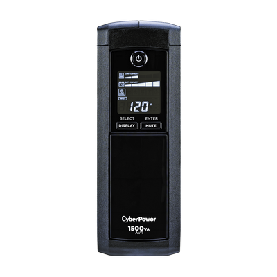 UPS de 1500 VA/900 W, Topología Línea Interactiva, Entrada 120 Vca NEMA 5-15P, Tipo Mini Torre, Con 12 Tomas NEMA 5-15R