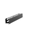 Organizador de Cables Horizontal de 2U para Rack de 19" con Cubierta Metálica