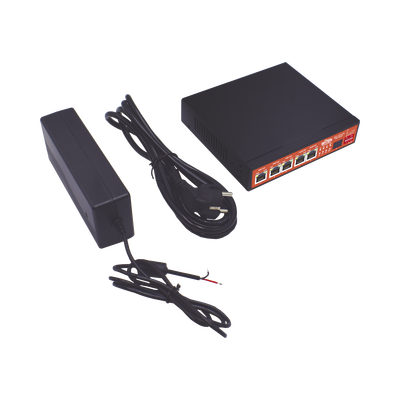 Controlador Solar de 5A con Switch PoE /  1 Puertos Gigabit PoE 802.3 bt / 2puertos PoE 802.3 af/at con 2 Puertos PoE Pasivo 24 Vcc / 1 Puerto SFP / No administrable