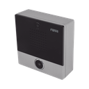 Mini video Intercomunicador para hotelería y hospitales, con diseño elegante, PoE, cámara 1Mpx, 1 botón, 1 relevador integrado de salida y entrada.