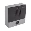 Mini video Intercomunicador para hotelería y hospitales, con diseño elegante, PoE, cámara 1Mpx, 1 botón, 1 relevador integrado de salida y entrada.