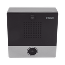 Mini video Intercomunicador para hotelería y hospitales, con diseño elegante, PoE, cámara 1Mpx, 1 botón, 1 relevador integrado de salida y entrada.