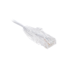Cable de Parcheo Slim UTP Cat6 - 2 Metros (6.56 Pies) Blanco Diámetro Reducido (28 AWG)