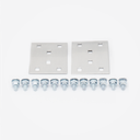 Escalera de Aluminio Portacables / Perfil Z / Peralte 3 1/4" /Paso 9" / Ancho 6" / 3.66 metros / Capacidad Máx. 137 Cables / Incluye Cople Union y Tornillería