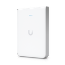 Access Point UniFi U6 In Wall/Montaje p/pared, WIFI 6 2.4 Y 5 Ghz, hasta 5.3 Gbps, 1 pto PoE In, 4 ptos secundarios (1 PoE Out)