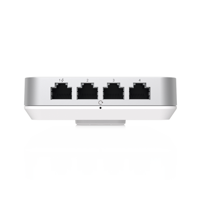 Access Point UniFi U6 In Wall/Montaje p/pared, WIFI 6 2.4 Y 5 Ghz, hasta 5.3 Gbps, 1 pto PoE In, 4 ptos secundarios (1 PoE Out)