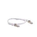 Patch Cord Cat6A 10G Blindado 0.5 Metros (1.64 Pies) Blanco