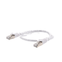 Patch Cord Cat6A 10G Blindado 0.5 Metros (1.64 Pies) Blanco