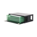 Distribuidor de Fibra Óptica con Bandejas Deslizables, Vacío, 19 Pulgadas (48.26 cm), Acepta 48 Adaptadores LC Duplex o LC Simplex o 48 SC Simplex, 3U