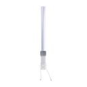 Antena Omnidireccional en 2.4 GHz, Rango de Frecuencias (2.3 - 2.5 GHz), Ganancia de 10 dBi, Doble Polaridad MIMO 2x2, Incluye Jumpers