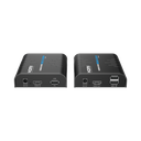 Kit extensor KVM (HDMI y USB) hasta 120 metros / Resolución 1080P @ 60 Hz / Soporta STP y UTP CAT6 /  Soporta Switch Gigabit para control KVM múltiple / Soporta hasta 253 receptores / Transmite el Video y Controla tu DVR vía USB