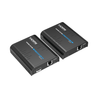 Kit extensor KVM (HDMI y USB) hasta 120 metros / Resolución 1080P @ 60 Hz / Soporta STP y UTP CAT6 /  Soporta Switch Gigabit para control KVM múltiple / Soporta hasta 253 receptores / Transmite el Video y Controla tu DVR vía USB