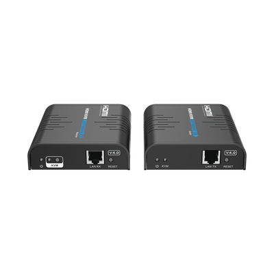 Kit extensor KVM (HDMI y USB) hasta 120 metros / Resolución 1080P @ 60 Hz / Soporta STP y UTP CAT6 /  Soporta Switch Gigabit para control KVM múltiple / Soporta hasta 253 receptores / Transmite el Video y Controla tu DVR vía USB