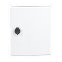 Gabinete de Poliéster IP65 Uso en Intemperie (250 x 300 x 140 mm) con Placa Trasera Interior de Plástico (Incluye Chapa y Llave).