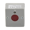 Botón de Pánico Cableado / Compatible con Cualquier Panel de Alarma / LLave de Seguridad / NA/NC / Material Retardante al Fuego (ABS)