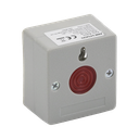 Botón de Pánico Cableado / Compatible con Cualquier Panel de Alarma / LLave de Seguridad / NA/NC / Material Retardante al Fuego (ABS)