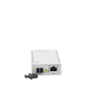 Convertidor de medios Gigabit Ethernet a fibra óptica, conector LC, multimodo (MMF), distancia de 220 hasta 500 m, con fuente de alimentación multi-región