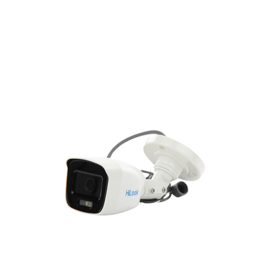[ColorVu] Bala TURBOHD 2 Megapixel (1080p) / Imagen a Color 24/7 / Lente 2.8 mm / Luz Blanca 20 mts / IP66 / Policarbonato / Microfono Integrado