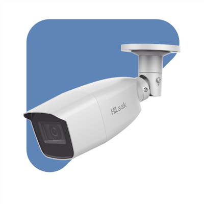 Bala TURBOHD 2 Megapíxel (1080p) / Lente Var. 2.8 a 12 mm / CLIMAS EXTREMOS / IR EXIR Inteligente 40 mts / Exterior IP66 / TVI-AHD-CVI-CVBS / dWDR