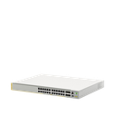 Switch inteligente de distribución o core, Stackeable, Capa 3, 24 x 1000 Mbps + 4 x SFP+ 10 G, Doble fuente de alimentación redundante