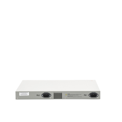 Switch inteligente de distribución o core, Stackeable, Capa 3, 24 x 1000 Mbps + 4 x SFP+ 10 G, Doble fuente de alimentación redundante