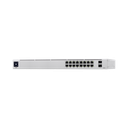 UniFi Switch USW-16-POE Gen2, Capa 2 de 16 puertos (8 puertos PoE 802.3af/at + 8 puertos Gigabit) + 2 puertos 1G SFP, 42W, pantalla informativa