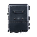 Caja de Distribución de Fibra Óptica para 24 Empalmes, con 8 Acopladores SC/APC Simplex, Exterior IP55, Color Negro