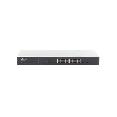 Switch Omada SDN Administrable / 16 puertos Gigabit y 2 puertos SFP / Funciones sFlow, QinQ y QoS / Administración centralizada OMADA