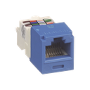Conector Jack RJ45 Estilo TP, Mini-Com, Categoría 6, de 8 posiciones y 8 cables, Color Azul