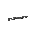 Panel de Parcheo Modular Mini-Com (Sin Conectores), Plano, Blindado, Alta Densidad, de 48 Puertos, 1UR