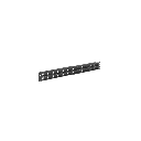 Panel de Parcheo Modular Mini-Com (Sin Conectores), Plano, Blindado, Alta Densidad, de 48 Puertos, 1UR