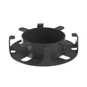 Administrador de Fibra Óptica en Paneles Opticom de 1 UR, Color Negro, 2 Piezas